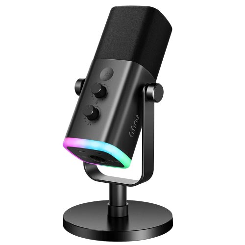 FIFINE AmpliGame AM8 RGB USB/XLR Dynamic Microphone Price in Bangladesh