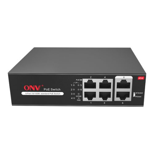 ONV H1064PSD 4Port 2 UpLink 100Mbps Transmission PoE Switch Price in Bangladesh