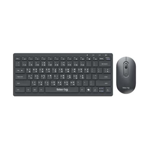 Value Top KMW1097 Black Wireless Keyboard & Mouse Combo with Bangla Price in Bangladesh