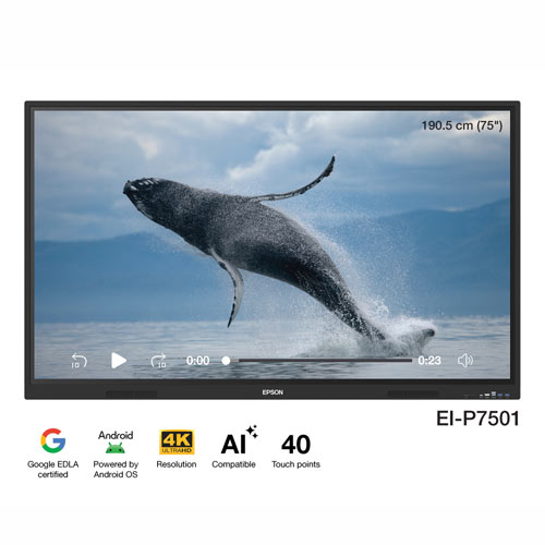 Epson EI-P7501 PowerBoardPRO 75″ 4K UHD Interactive Flat Panel Display Price in Bangladesh