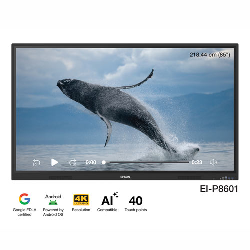 Epson EI-P8601 PowerBoardPRO 86″ 4K UHD Interactive Flat Panel Display Price in Bangladesh