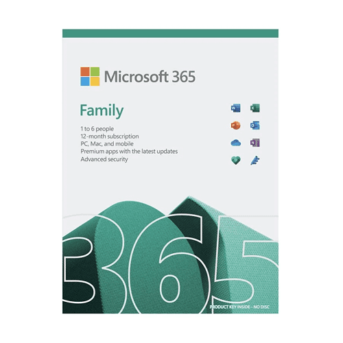 Microsoft 365 Family English APAC EM Subscription 6 Users 1 Year Media less Best price in Bangladesh