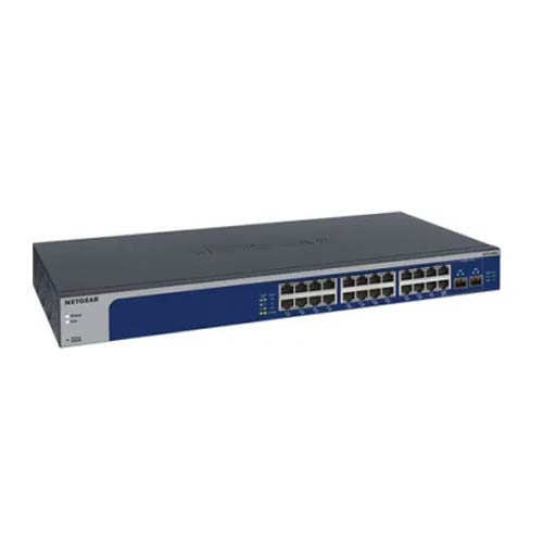NETGEAR XS724EM 24-Port 10G/Multi-Gigabit Plus Managed Rackmount Switch With 2 Dedicated SFP+ Ports in Bangladesh