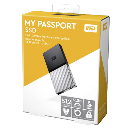 Western Digital My Passport 512 GB Portable SSD Drives in Bangladesh