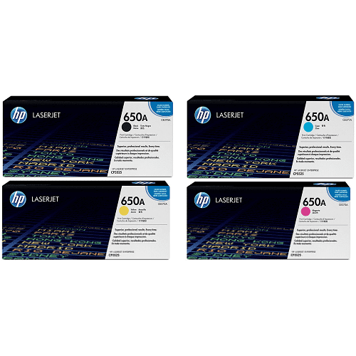 HP 650A CMYK Full Set Original Toner Cartridge (E270A, CE271A,CE272A,CE273A) Price in Bangladesh