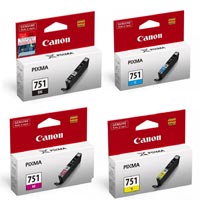Canon CLI-751 CMYK Full Set Ink Cartridges