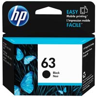 HP 63 Black Original Ink Cartridge (F6U62AN/F6U62AA)