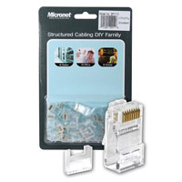 Micronet SP1111 Cat-5 RJ45 Connector Plug Cable Connector Pack of 20 Pieces Box in Bangladesh